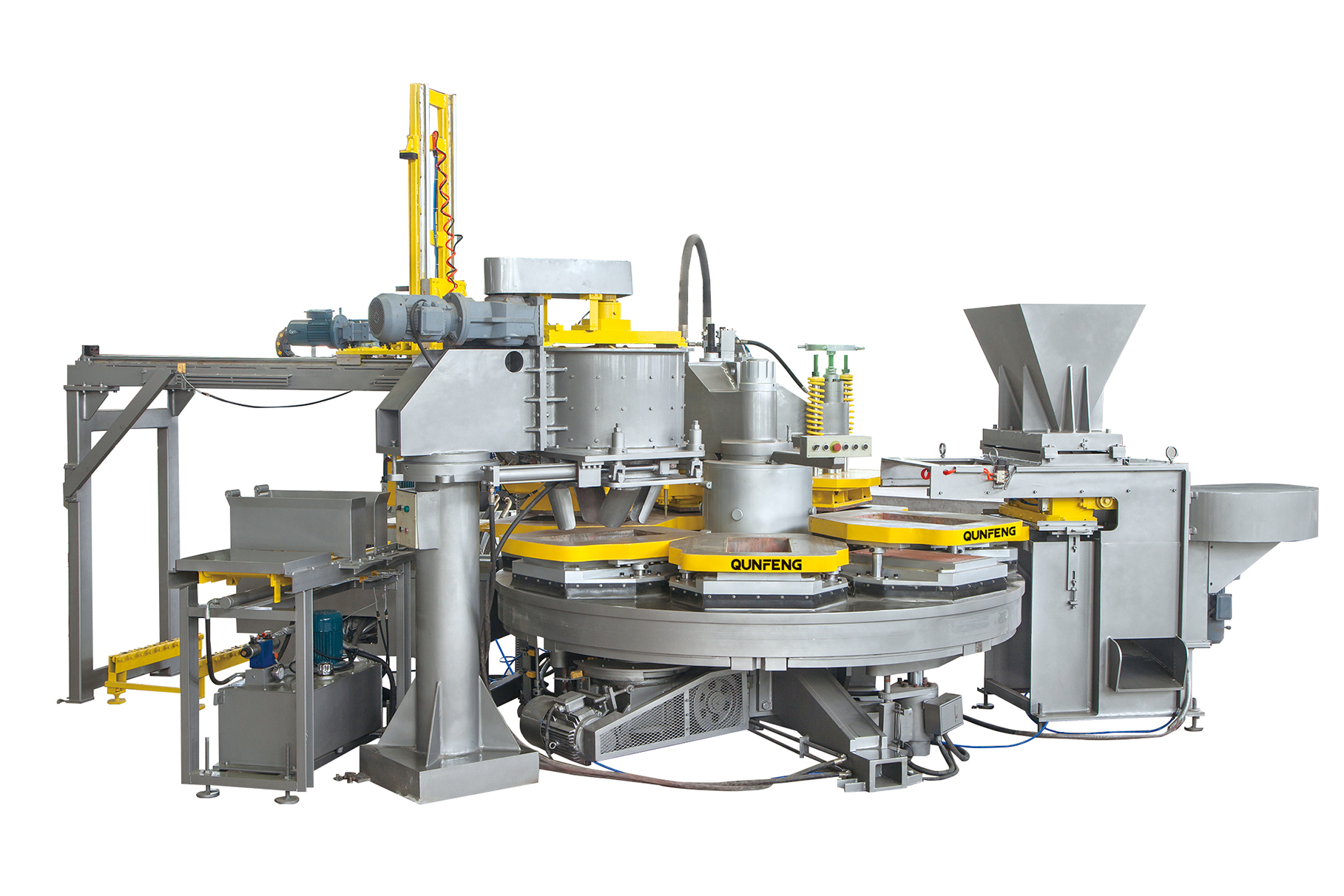 ماكينة بلاط تيرازو من النوع الدوار QPR600-6 (الضغط الرطب المحكم)