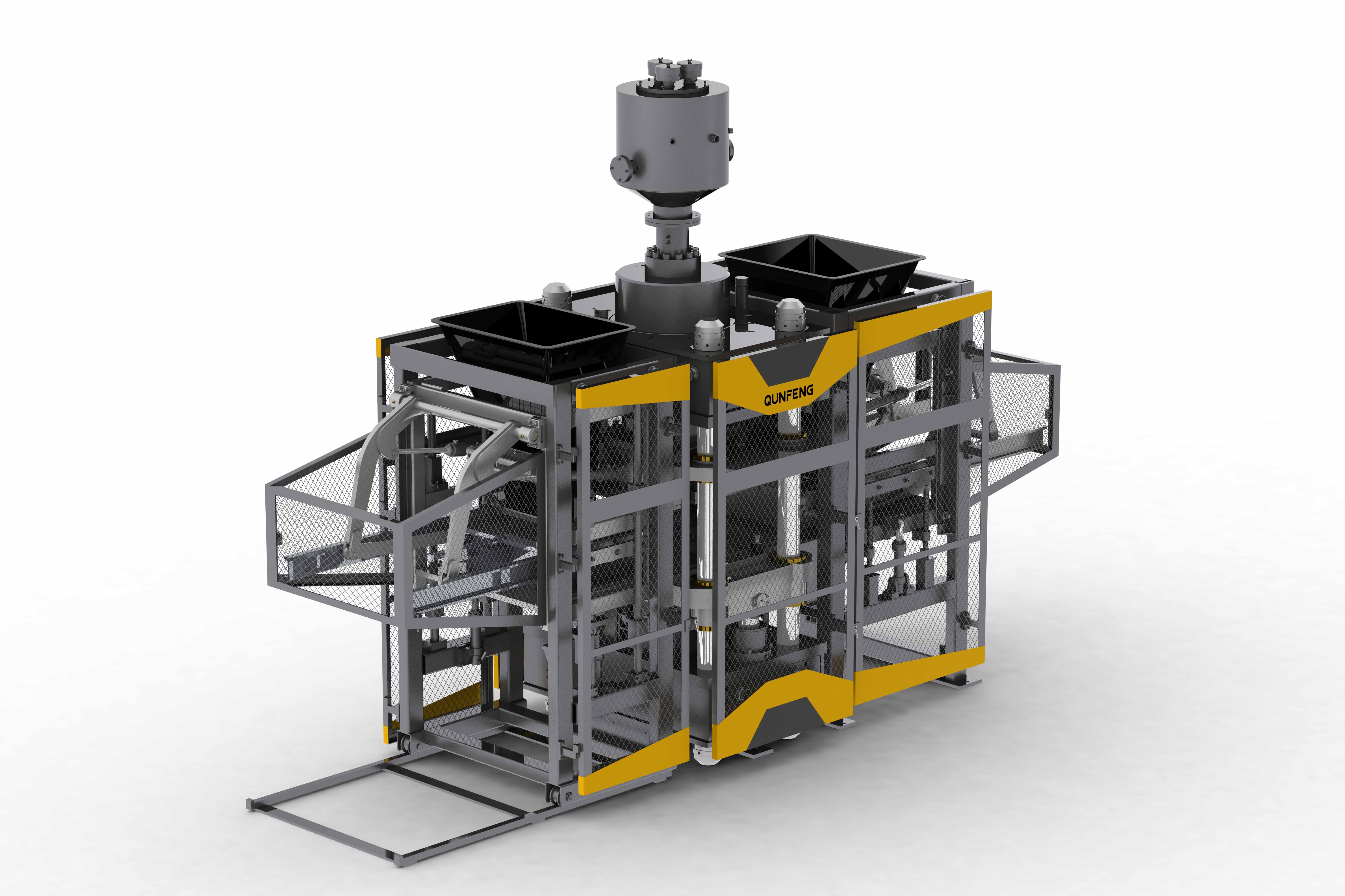 آلة البلوك الهيدروليكية الأوتوماتيكية QP600 (ضغط 600 طن)
